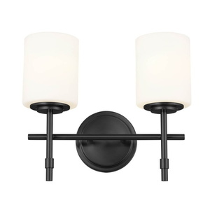 KK55141BK Ali 2 Bulb Bathroom Lighting - Black