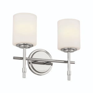 KK55141PN Ali 2 Bulb Bathroom Lighting - Polished Nickel