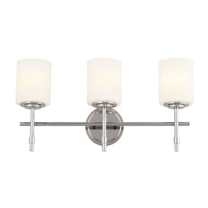 KK55142PN Ali 3 Bulb Bathroom Lighting - Polished Nickel