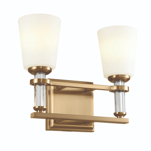 KK55146BNB Rosalind 2 Bulb Bathroom Lighting - Brushed Natural Brass