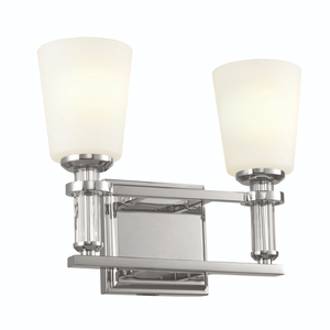 KK55146PN Rosalind 2 Bulb Bathroom Lighting - Polished Nickel