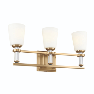 KK55147BNB Rosalind 3 Bulb Bathroom Lighting - Brushed Natural Brass