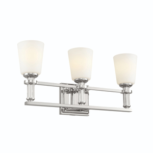 KK55147PN Rosalind 3 Bulb Bathroom Lighting - Polished Nickel