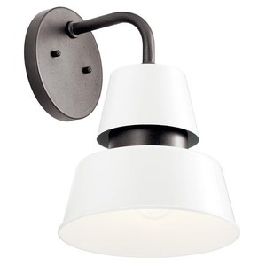 KK59002WH Lozano Entrance Outdoor Wall Light - White