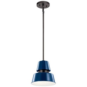 KK59003CBL Lozano Hanging Hanging Lantern - Catalina Blue