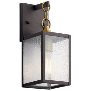 KK59006WZC Lahden Entrance Outdoor Wall Light - Weathered Zinc