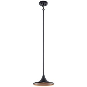 KK59030BKTLED Elias Hanging Hanging Lantern - Textured Black