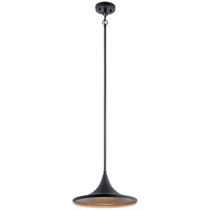 KK59031BKTLED Elias Hanging Hanging Lantern - Textured Black