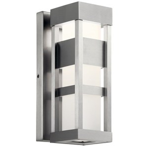 KK59035BALED Ryler Entrance Outdoor Wall Light - Brushed Aluminum