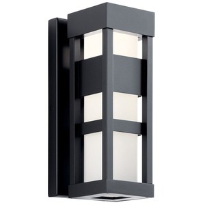 KK59035BKLED Ryler Entrance Outdoor Wall Light - Black