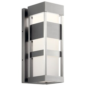 KK59036BALED Ryler Entrance Outdoor Wall Light - Brushed Aluminum