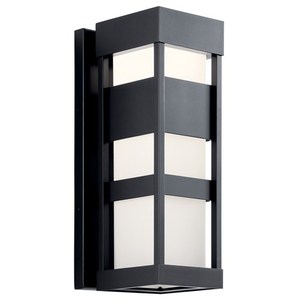 KK59036BKLED Ryler Entrance Outdoor Wall Light - Black