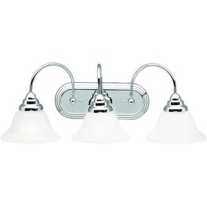 KK5993CH Telford 3 Bulb Bathroom Lighting - Chrome