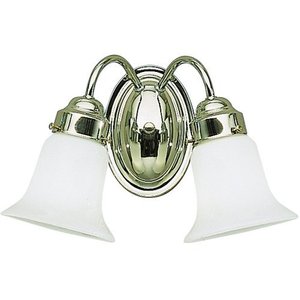 KK6122CH Wall Mount Bath 2 Bulb Bathroom Lighting - Chrome