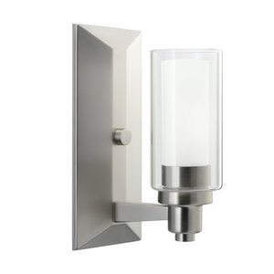 KK6144NI Circolo 1 Bulb Wall Sconce - Brushed Nickel