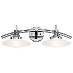 KK6162CH Structures 2 Bulb Bathroom Lighting - Chrome