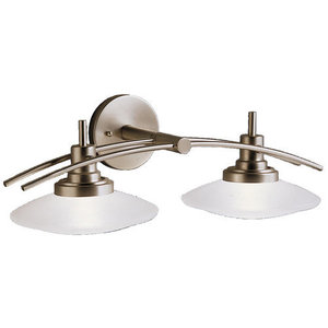 KK6162NI Structures 2 Bulb Bathroom Lighting - Brushed Nickel