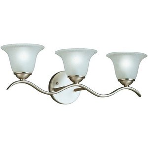 KK6323NI Dover 3 Bulb Bathroom Lighting - Brushed Nickel