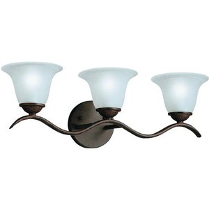 KK6323TZ Dover 3 Bulb Bathroom Lighting - Tannery Bronze