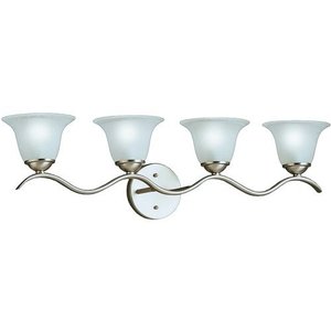 KK6324NI Dover 4 or More Bulb Bathroom Lighting - Brushed Nickel