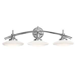 KK6463CH Structures 3 Bulb Bathroom Lighting - Chrome