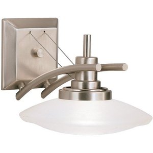 KK6963NI Structures 1 Bulb Wall Sconce - Brushed Nickel