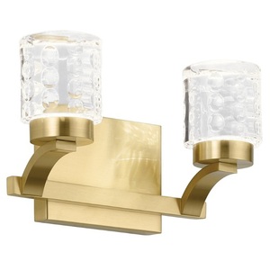 KK84040CG Rene 2 Bulb Bathroom Lighting - Champagne Gold