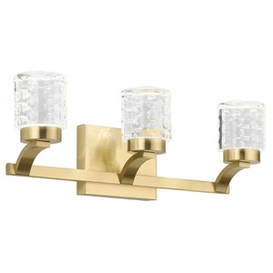 KK84041CG Rene 3 Bulb Bathroom Lighting - Champagne Gold