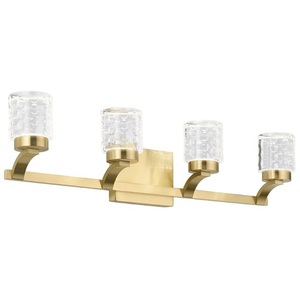 KK84042CG Rene 4 or More Bulb Bathroom Lighting - Champagne Gold