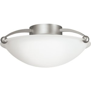 KK8405NI Senna Semi Flush Mount Ceiling Light - Brushed Nickel