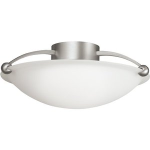 KK8406NI Senna Semi Flush Mount Ceiling Light - Brushed Nickel