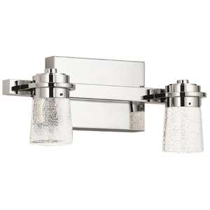 KK85069PN Vada 2 Bulb Bathroom Lighting - Polished Nickel KK85069PN Vada 2 Bulb Bathroom Lighting - Polished Nickel
