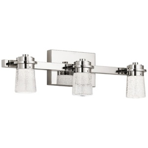 E85070PN Vada 3 Bulb Bathroom Lighting - Polished Nickel E85070PN Vada 3 Bulb Bathroom Lighting - Polished Nickel