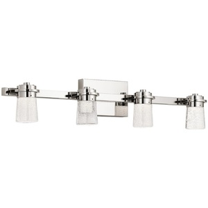 KK85071PN Vada 4 or More Bulb Bathroom Lighting - Polished Nickel KK85071PN Vada 4 or More Bulb Bathroom Lighting - Polished Nickel