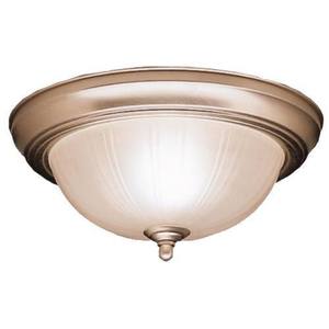 KK8653NI Melon Flush Mount Ceiling Light - Brushed Nickel