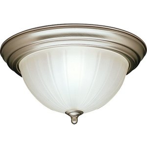 KK8654NI Melon Flush Mount Ceiling Light - Brushed Nickel