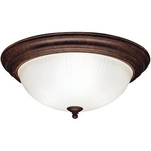 KK8655TZ Flush Mount Ceiling Light - Tannery Bronze