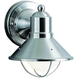 KK9021NI Seaside Entrance Outdoor Wall Light - Nickel