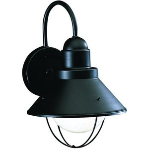 KK9022BK Seaside Entrance Outdoor Wall Light - Black