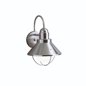 KK9023NI Seaside Entrance Outdoor Wall Light - Brushed Nickel