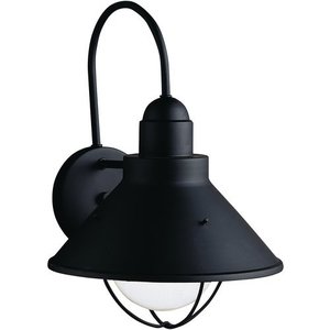 KK9023BK Seaside Entrance Outdoor Wall Light - Black