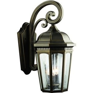 KK9034RZ Courtyard Entrance Outdoor Wall Light - Rubbed Bronze