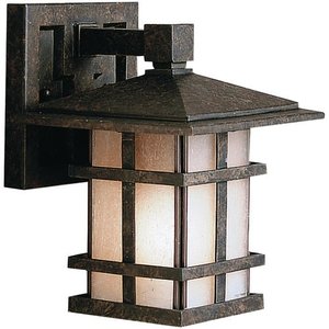 KK9128AGZ Cross Creek Entrance Outdoor Wall Light - Aged Bronze