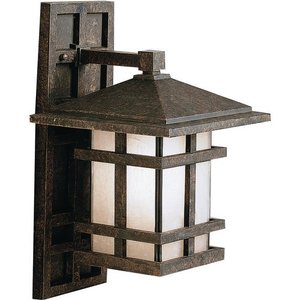 KK9130AGZ Cross Creek Entrance Outdoor Wall Light - Aged Bronze