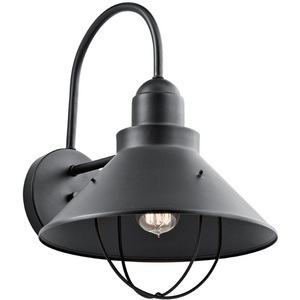 KK9142BK Seaside Entrance Outdoor Wall Light - Black