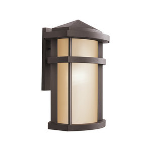 KK9168AZ Lantana Entrance Outdoor Wall Light - Architectural Bronze