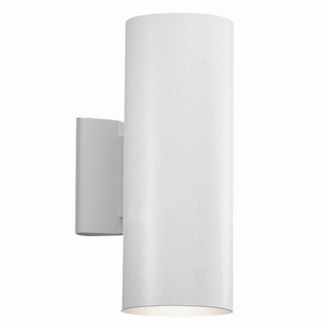 KK9244WH Cans & Bullets Entrance Outdoor Wall Light - White