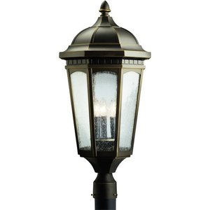 KK9533RZ Courtyard Post Light Post Lights - Rubbed Bronze