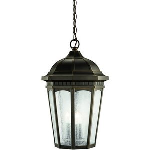 KK9539RZ Courtyard Hanging Hanging Lantern - Rubbed Bronze