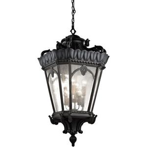 KK9568BKT Tournai Hanging Hanging Lantern - Textured Black